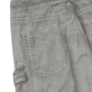 Concert Outfit Vintage Wasteland Style Multi Pocket Work Pants