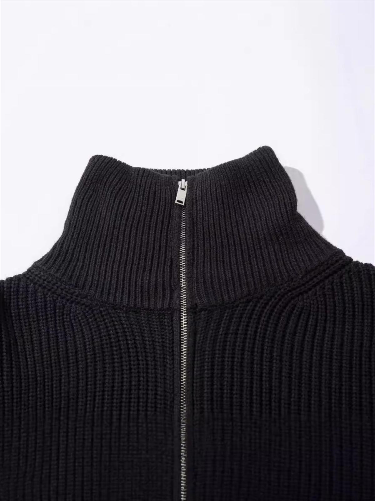 Concert Outfit Vintage Worn Loose zipper Sweater Concert Outfit Vintage Worn Loose zipper Sweater