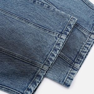 Concert Outfit Washed Barrel Loose Jeans