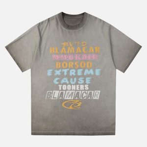 Concert Outfit Washed Blamacar Graphic T-Shirt