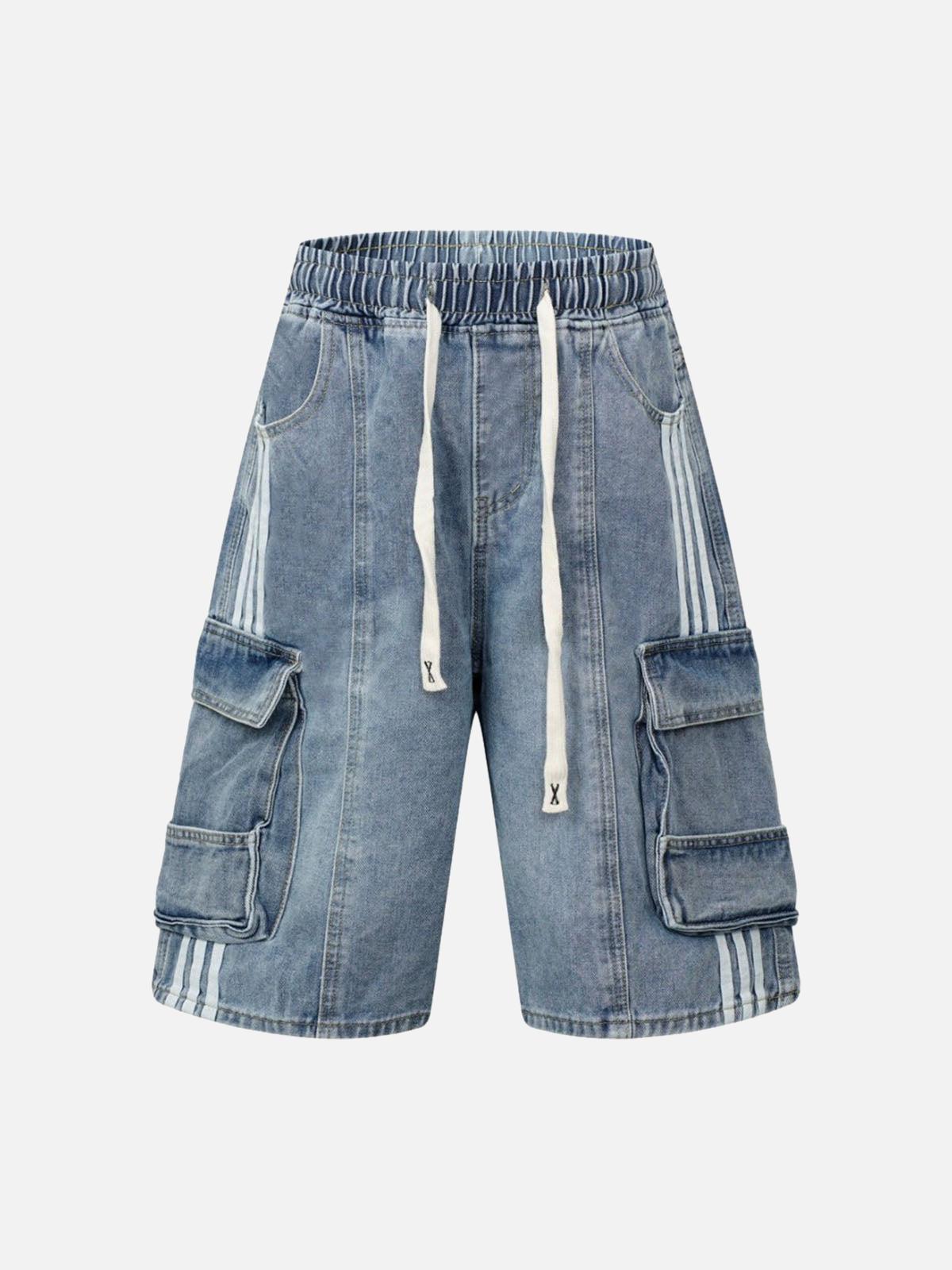 Concert Outfit Washed Cargo Denim Shorts Concert Outfit Washed Cargo Denim Shorts