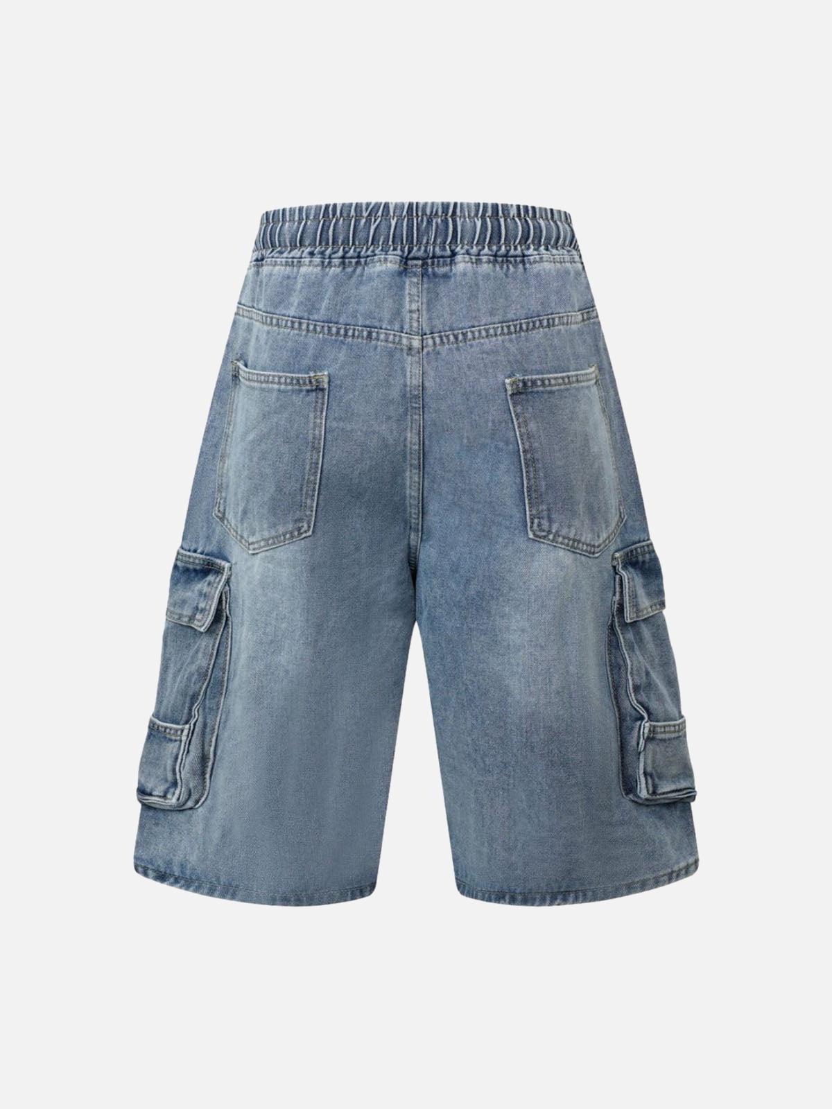 Concert Outfit Washed Cargo Denim Shorts Concert Outfit Washed Cargo Denim Shorts