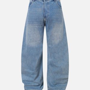 Concert Outfit Washed Cleanfit  Barrel Jeans