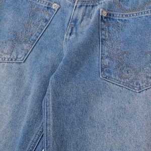 Concert Outfit Washed Cleanfit Barrel Jeans