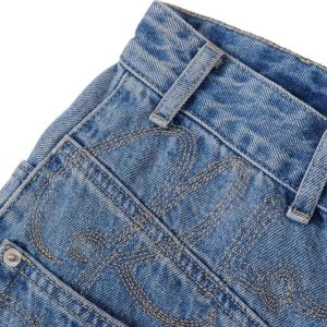 Concert Outfit Washed Cleanfit Barrel Jeans