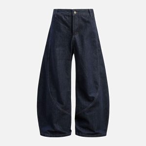 Concert Outfit Washed Curved Jeans