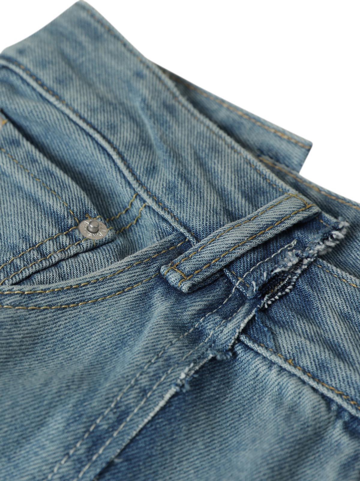 Concert Outfit Washed Deconstructed Irregular Patchwork Straight Jeans Concert Outfit Washed Deconstructed Irregular Patchwork Straight Jeans