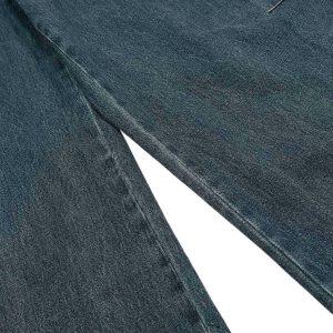 Concert Outfit Washed Deconstructed Split Scimitar Baggy Barrel Jeans