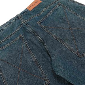 Concert Outfit Washed Deconstructed Split Scimitar Baggy Barrel Jeans