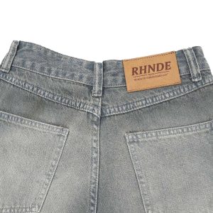 Concert Outfit Washed Denim Hip-Hop Shorts