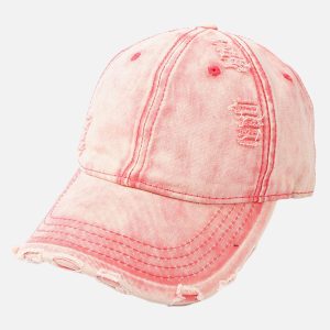 Concert Outfit Washed Denim Outdoor  Cap