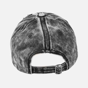 Concert Outfit Washed Denim Outdoor  Cap