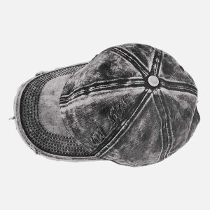 Concert Outfit Washed Denim Outdoor  Cap