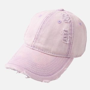Concert Outfit Washed Denim Outdoor  Cap