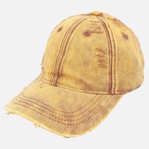 Concert Outfit Washed Denim Outdoor  Cap