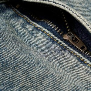 Concert Outfit Washed Distressed Deconstructed Split Barrel Jeans