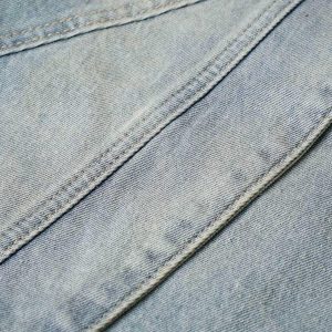 Concert Outfit Washed Distressed Deconstructed Split Denim Shorts