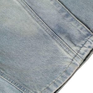 Concert Outfit Washed Distressed Deconstructed Split Denim Shorts