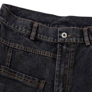 Concert Outfit Washed Distressed Deconstructed Split Jeans