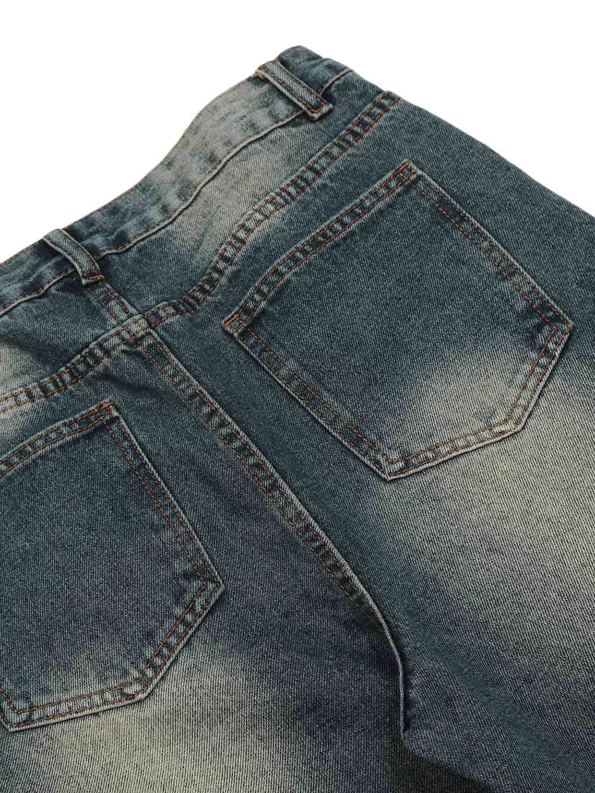 Concert Outfit Washed Distressed Deconstructed Split Work Jeans Concert Outfit Washed Distressed Deconstructed Split Work Jeans