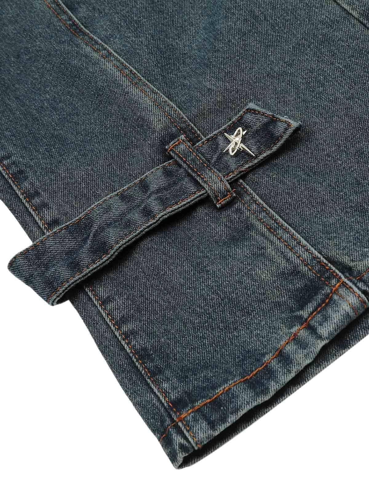 Concert Outfit Washed Distressed Deconstructed Split Work Jeans Concert Outfit Washed Distressed Deconstructed Split Work Jeans