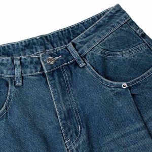 Concert Outfit Washed Distressed Double Pleat Jeans