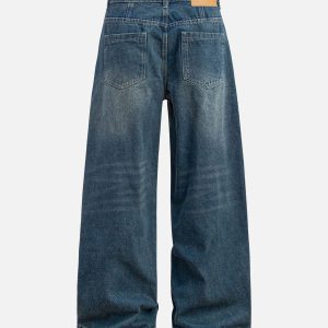 Concert Outfit Washed Distressed Double Pleat Jeans