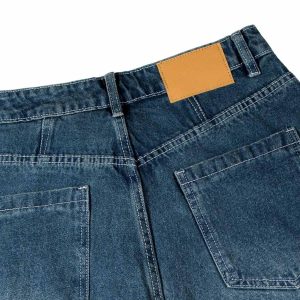 Concert Outfit Washed Distressed Double Pleat Jeans