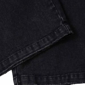 Concert Outfit Washed Distressed Multi-Pocket Cargo Jeans