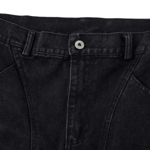 Concert Outfit Washed Distressed Multi-Pocket Cargo Jeans