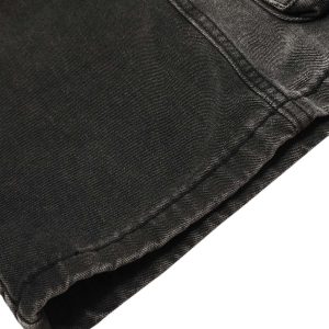 Concert Outfit Washed Distressed Multi-Pocket Straight Cargo Jeans