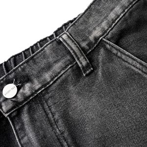 Concert Outfit Washed Distressed Pleated Cargo Jeans