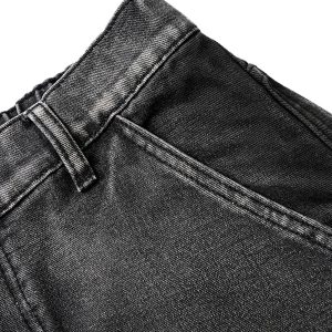 Concert Outfit Washed Distressed Pleated Cargo Jeans