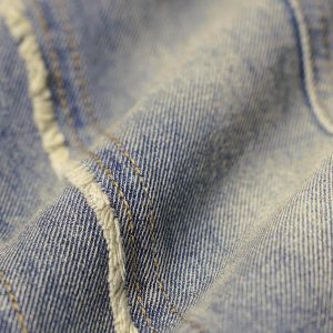 Concert Outfit Washed Distressed Raw Edge Baggy Jeans