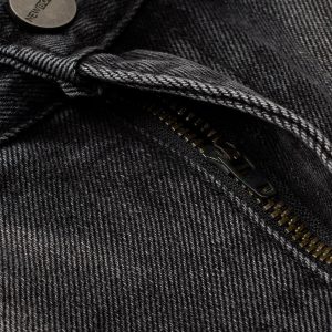 Concert Outfit Washed Distressed Raw Edge Barrel Jeans