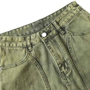 Concert Outfit Washed Distressed Ripped Barrel Jeans