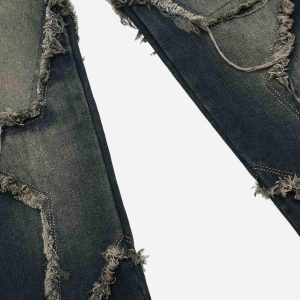 Concert Outfit Washed Distressed Star Jeans