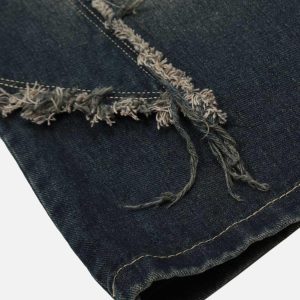 Concert Outfit Washed Distressed Star Jeans