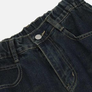 Concert Outfit Washed Distressed Star Jeans