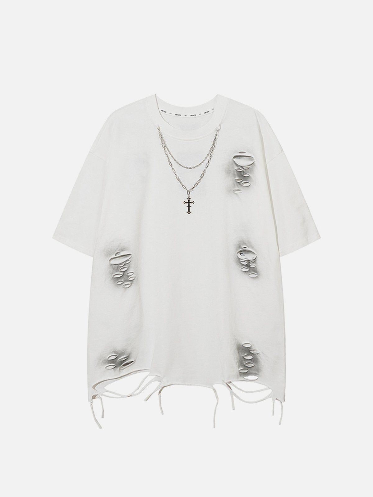 Concert Outfit Washed Distressed Tee Concert Outfit Washed Distressed Tee