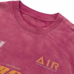 Concert Outfit Washed Edge Long Sleeve T-Shirt