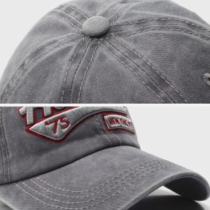 Concert Outfit Washed Embroidered Letter Baseball Cap