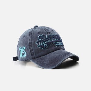 Concert Outfit Washed Embroidered Letter Baseball Cap