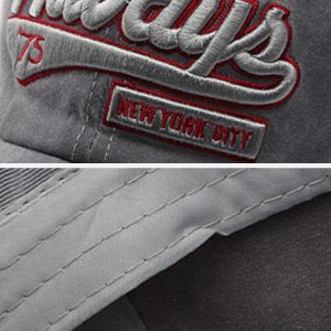 Concert Outfit Washed Embroidered Letter Baseball Cap