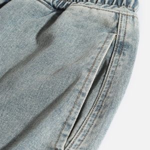 Concert Outfit Washed Embroidery Jorts