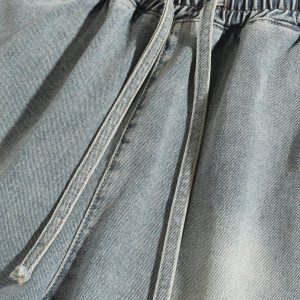 Concert Outfit Washed Embroidery Jorts