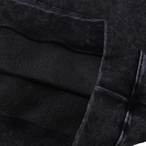 Concert Outfit Washed Flame Printed Fleece Hoodie