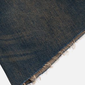 Concert Outfit Washed Fringe Denim Jorts