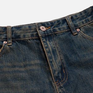 Concert Outfit Washed Fringe Denim Jorts