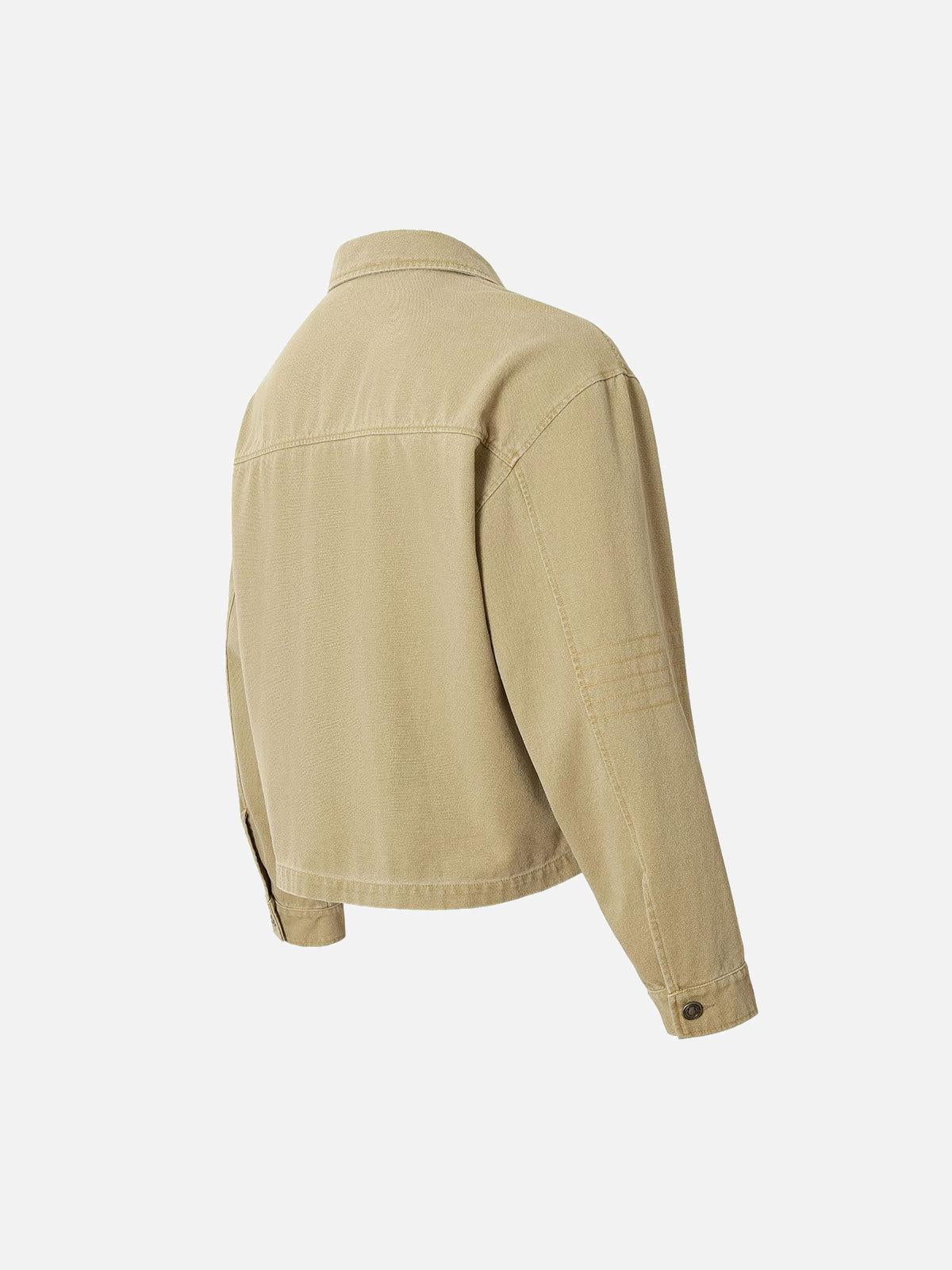 Concert Outfit Washed Graffiti Zip Up Workwear Jacket Concert Outfit Washed Graffiti Zip Up Workwear Jacket